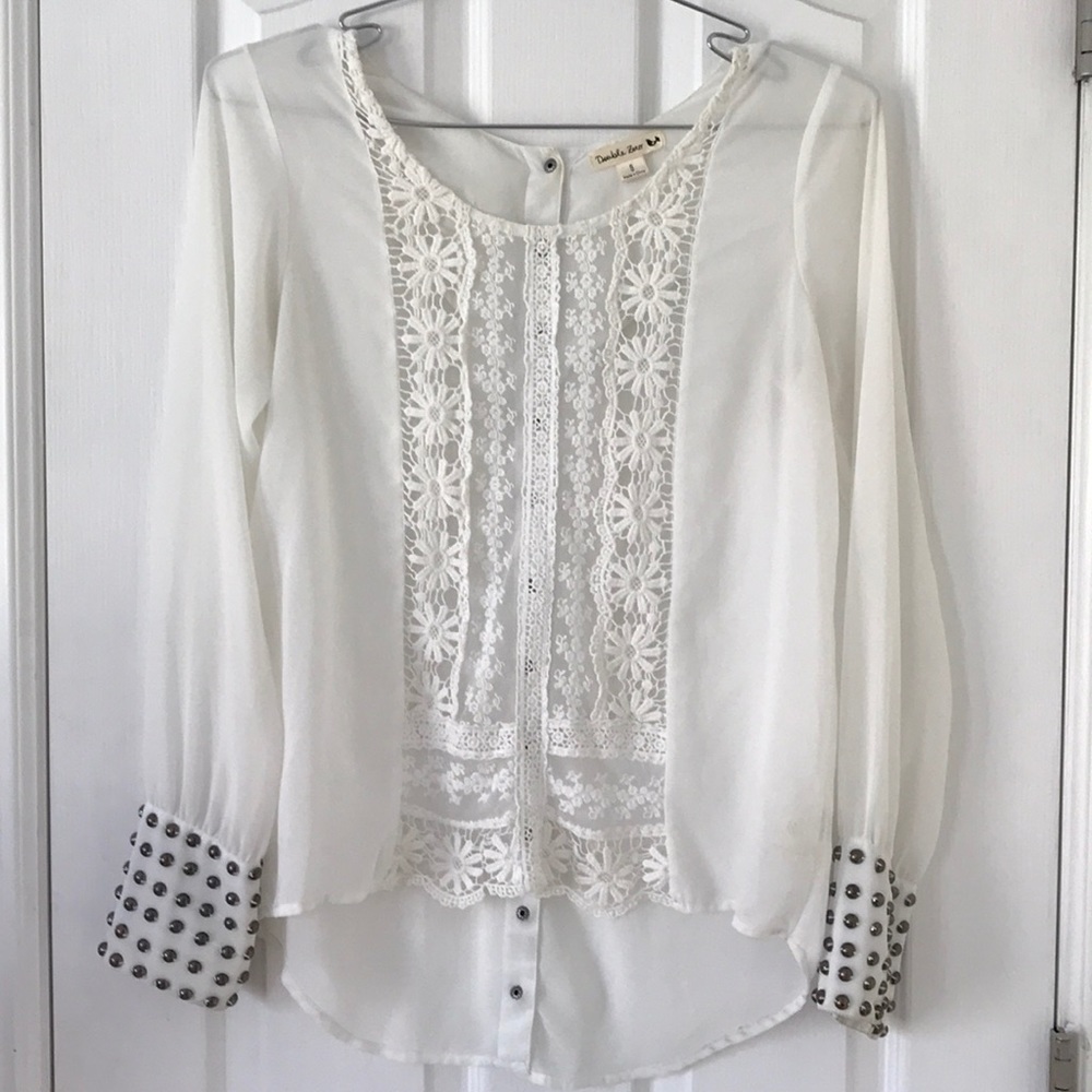 Beautiful sheer blouse by Double Zero